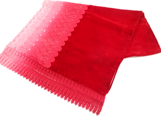 JAPANESE SHAWL / VELVET / LACE